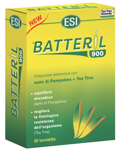 Esi Batteril 900 Integratore antibatterico Pompelmo e Tea Tree Oil 30 Tavolette