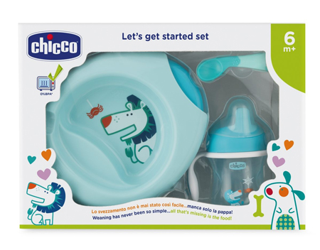 Chicco SET pappa 6 mesi + azzurro