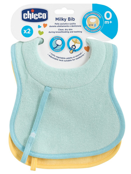 Chicco – Bavagline 0m+ 2 Pezzi Azzurro Chicco