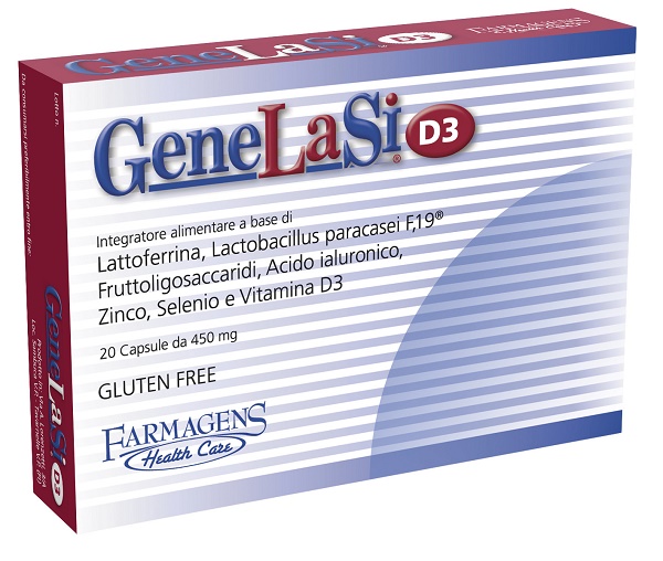 Genelasi D3 integratore per la flora intestinale 20 capsule da 450 mg