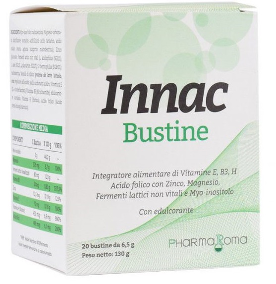 Innac integratore multivitaminico con acido folico 20 Bustine