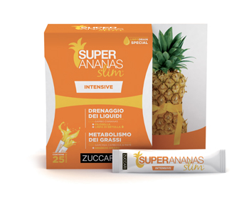 Zuccari Super Ananas Slim Intensive Integratore Drenante 25 Bustine Stick