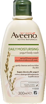 Aveeno bagno doccia yogurt albicocca e miele 300 ml