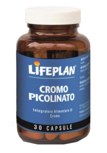Lifeplan cromo picolinato integratore per i normali livelli di glucosio nel sangue 30 capsule