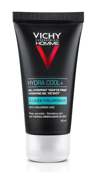 Vichy Homme Hydra Cool+ Gel Idratante Viso Uomo Effetto Ghiaccio 50 ml