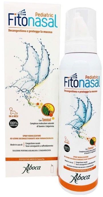 Fitonasal Pediatric Aboca Spray Decongestionante Nasale per Bambini 125 ml