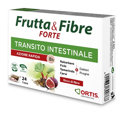 Frutta e Fibre Forte Integratore per il transito intestinale 24 cubetti