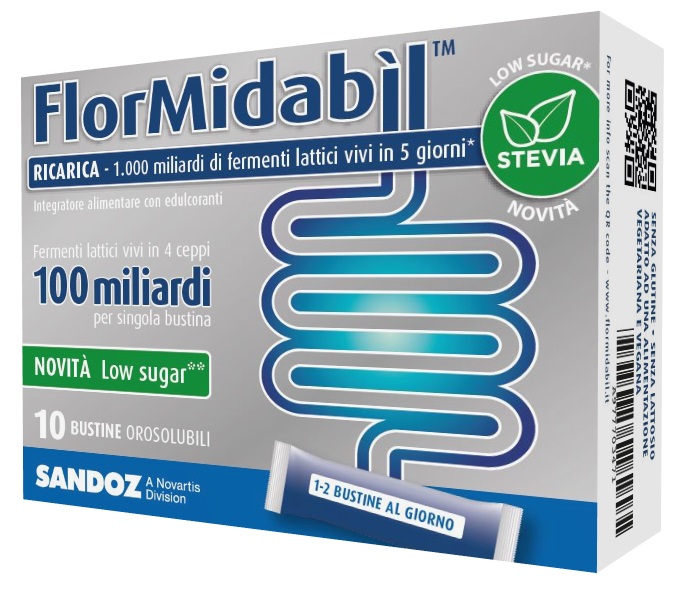 FlorMidabl Riricarica integratore di fermenti lattici 10 bustine