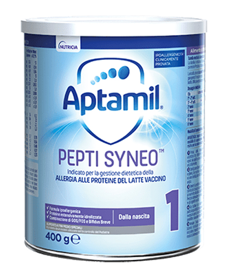 Aptamil 1 Pepti Syneo Latte in polvere per neonati allergici 400 gr