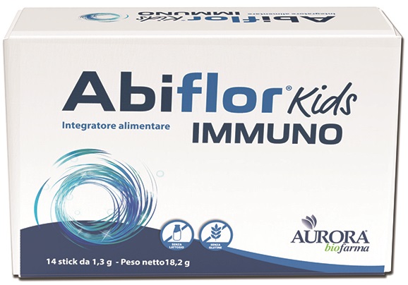 Abiflor Kids Immuno Integratore a base di fermenti lattici 14 stick