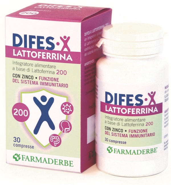 DIFES-X Lattoferrina 200 integratore alimentare 30 compresse