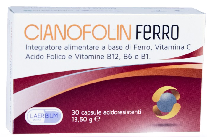 Cianofolin Ferro integratore a base di Ferro 30 capsule
