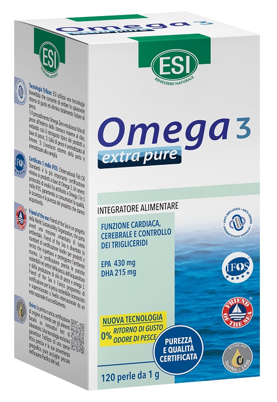 Esi Omega 3 Extra pure integratore alimentare 120 perle