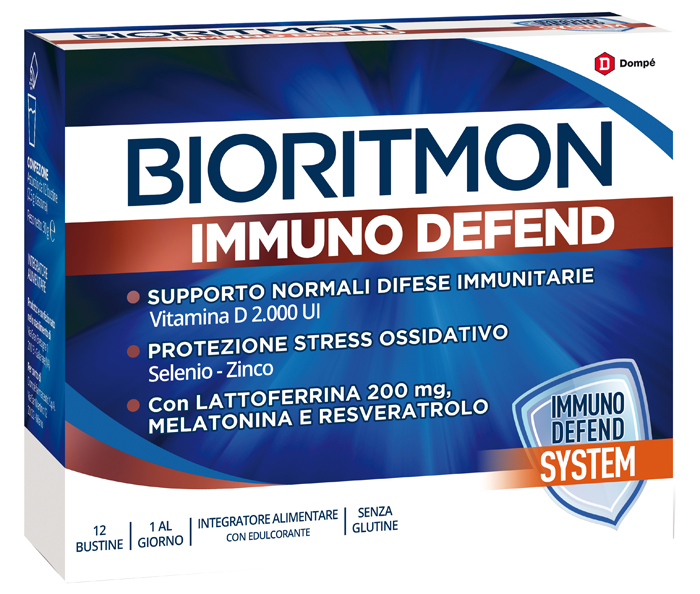 Bioritmon Immuno Defend integratore per le difese immunitarie 12 Bustine
