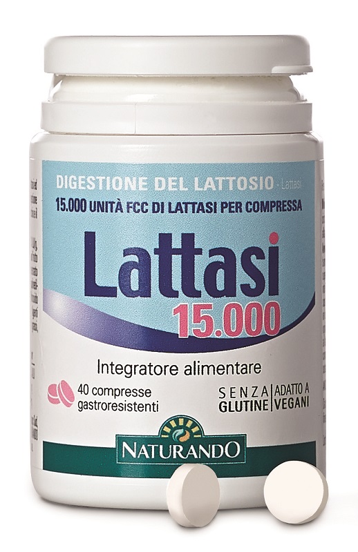 Lattasi 15.000 integratore per le intolleranza al lattosio 40 compresse