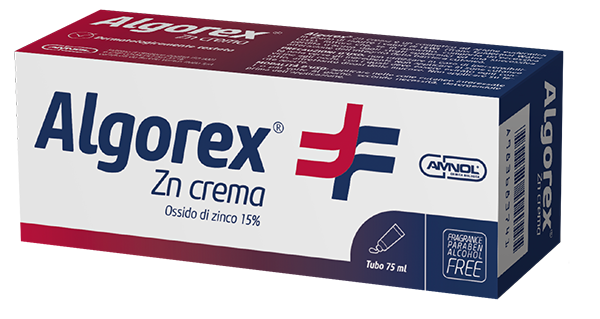 Algorex ZN Crema idratante per pelle secca con ossido di zinco e vitamina E 75ML