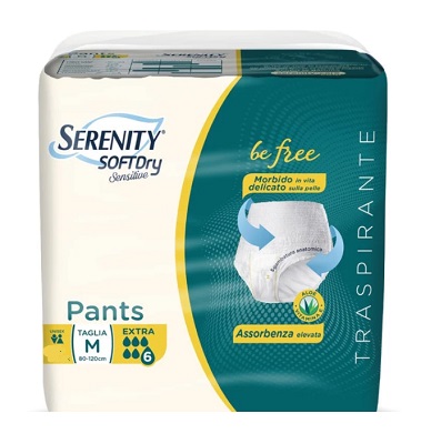 Serenity Pants Soft Dry Pannolone a mutanda Extra taglia M 14 pezzi