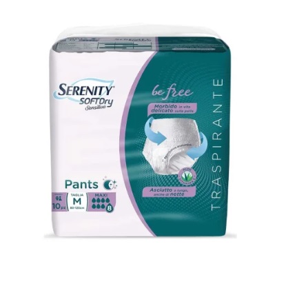 Serenity Pants Soft Dry Pannolone a mutanda Maxi taglia M 10 pezzi **