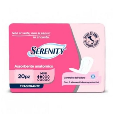 Serenity Assorbente Anatomico mini traspirante 20 pezzi
