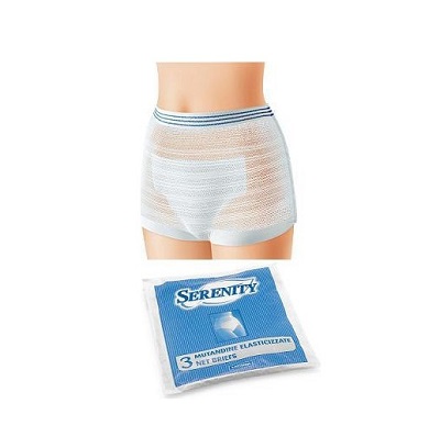 Serenity Mutandine elastica a rete taglia XXL 3 pezzi