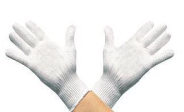 GUANTI COTON BIANCO 8