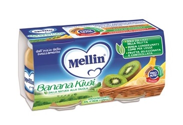 Mellin – Omogeneizzato Banana Kiwi 2x100g Mellin
