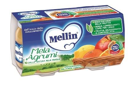 Mellin – Omogeneizzato Mela Agrumi 2x100g Mellin