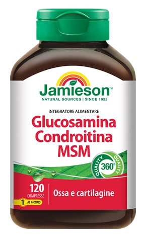 Jamieson Glucosamina Condroitina MSM Integratore per Articolazioni 120 Compresse - Biovita