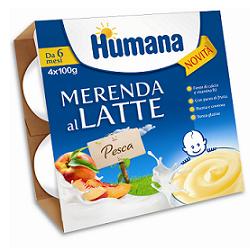 Humana – Merenda Al Latte Pesca 4x100g Humana