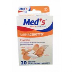 Med's Cerotto Strip Poliuretano Ipoallergenico Classico Assortiti 20 Pezzi - Immagine 3