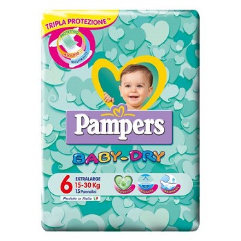 PAMPERS BD DWCT NO FLASH XL 15