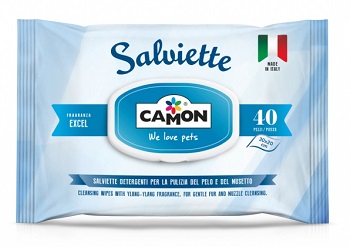 Camon Salviette Excel Per Pelo E Musetto Cane E Gatto, 20 Pezzi - Immagine 3