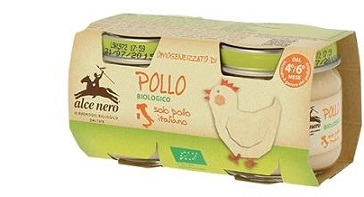 Alce Nero – Omogeneizzato Pollo Bio 2x80g