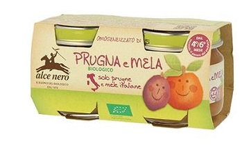 Alce Nero – Omogeneizzato Prugna E Mela Bio 2x80g