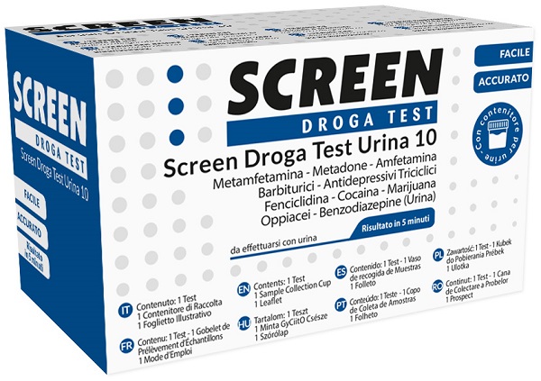 SCREEN DROGA TEST URINA 10
