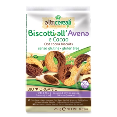 Probios Altri Cereali Biscotti All'avena E Cacao Senza Glutine 250G - Immagine 3