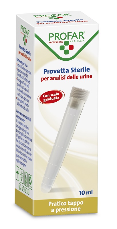 PROVETTA STERILE PER ANALISI DELLE URINE 10 ML PROFAR