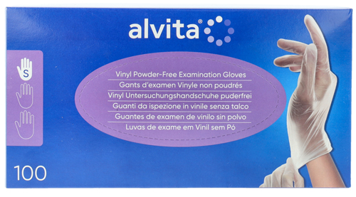 ALVITA GUANTI VINILE S/POLV S