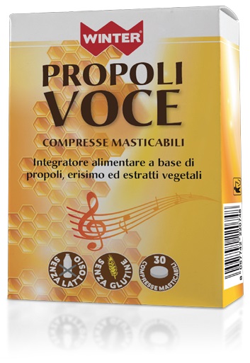 Winter Rosa Propoli Voce Per Benessere Gola E Voce 30 Compresse Masticabili - Immagine 4