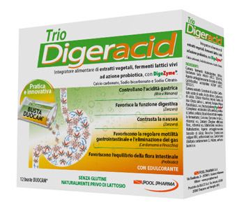 Trio Digeracid 12 Bustine - Integratore Per l'Acidità Gastrica - Immagine 5
