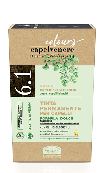 Helan Scuro Capelvenere Tinta Capelli Permanente 6.1 Biondo Cenere - Immagine 3