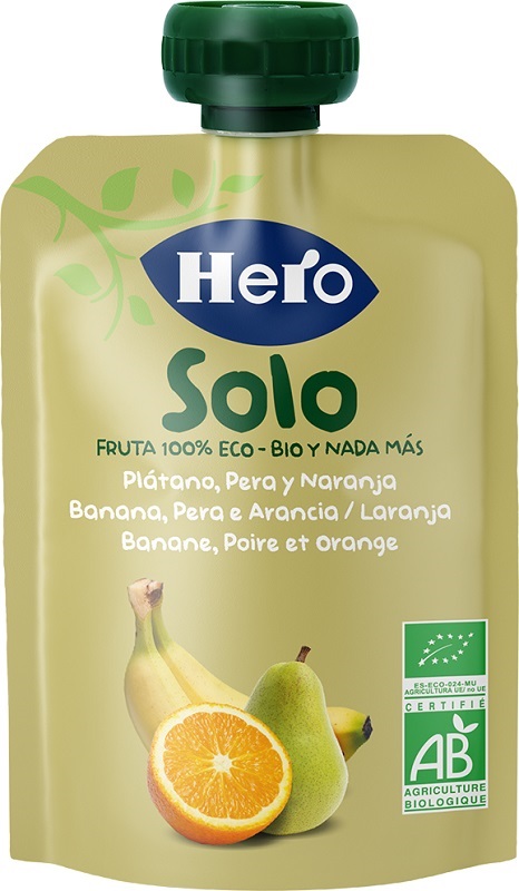 Hero Baby – Hero Baby Solo Frutta 100% Banana Pera E Arancia