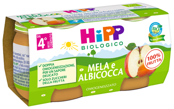 HIPP OMOG ALBICOCCA/MELA 2X80G