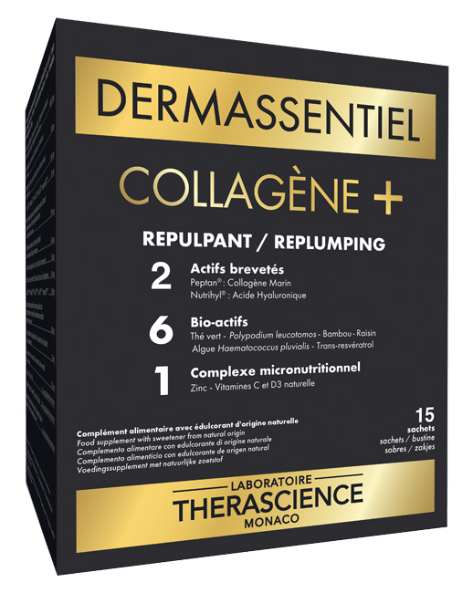 Therascience Verde Integratore Dermassentiel Collagène+ Pelle, 15 Bustine - Immagine 3