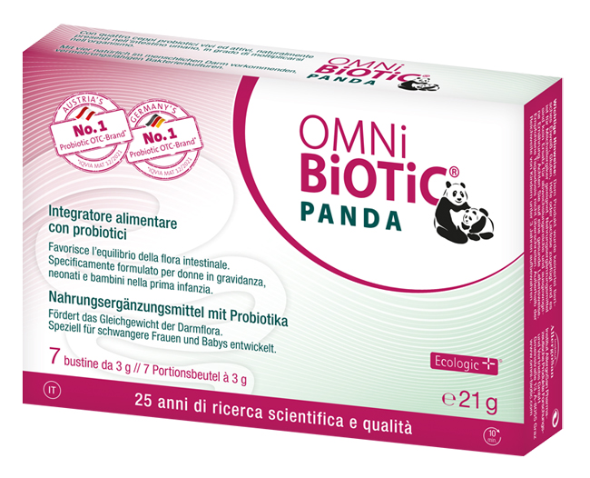 Institut Allergosan Integratore Omni Biotic Panda Probiotici, 7 Bustine - Immagine 3