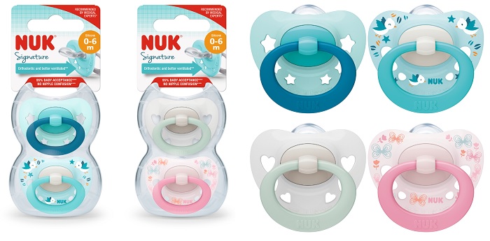 NUK SUCC SIGNATURE SIL 0-6 2PZ