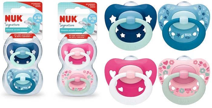 NUK SUCC SIGNATURE SIL 6-18 2PZ