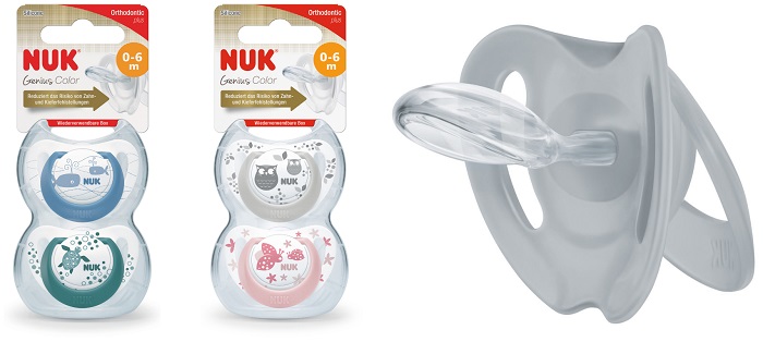 Nuk – Succhietto Genius Color Silicone 0-6 Mesi 2 Pezzi