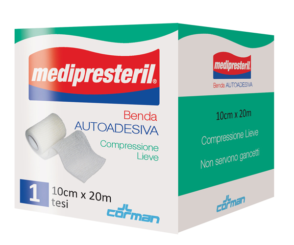 Medipresteril Presteril Benda Elastica Autoadesiva 10 Cm X 20 M Tesi 1 Pz Cerotto - Immagine 4