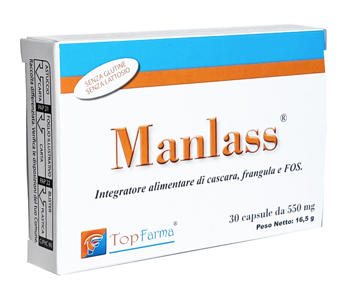 Topfarma Integratore Manlass Con Cascara, Frangula E Fos, 30 Capsule - Immagine 5